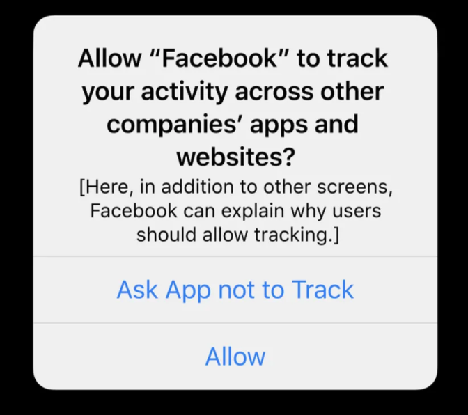 Facebook App Tracking Popup